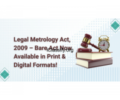 Legal Metrology Act, 2009 – Bare Act Now Available