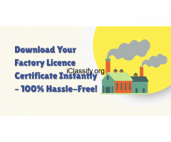 Download Your Factory Licence Certificate Instantly